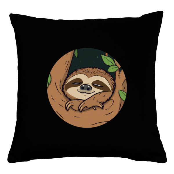 Polštář bavlněný s potiskem Sleeping sloth 2